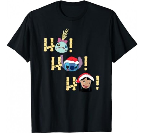 Disney Lilo and Stitch HoHoHo Holiday T-Shirt Disney Lilo and Stitch HoHoHo Holiday T-Shirt